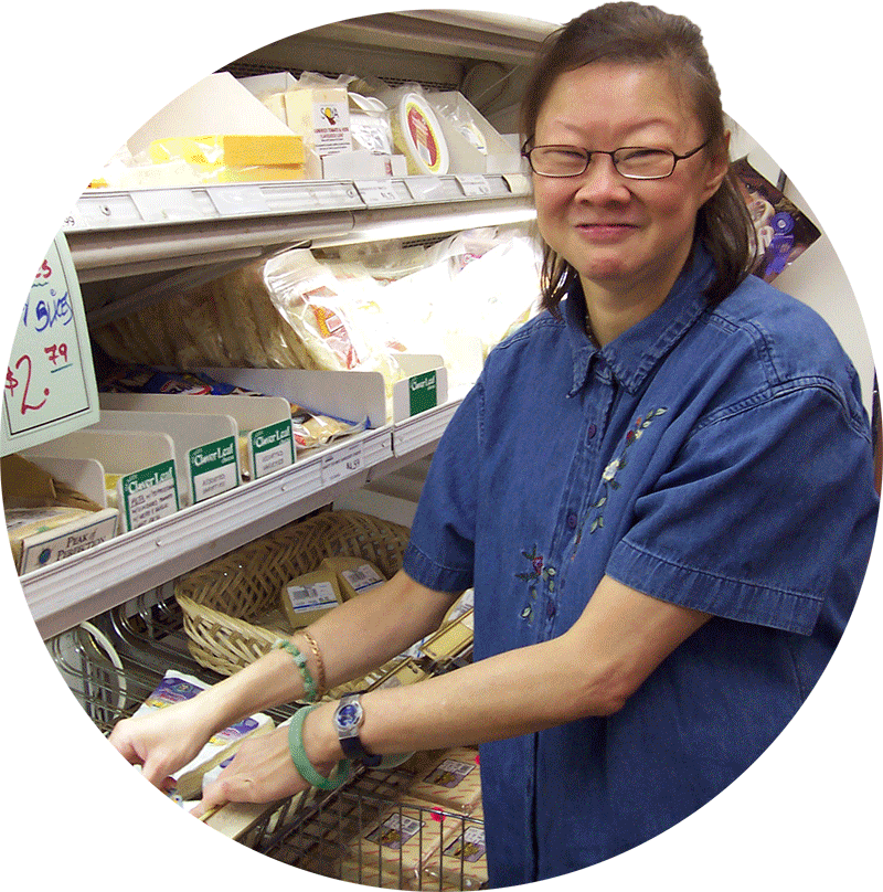 Adult with developmental disability working at Nesters
